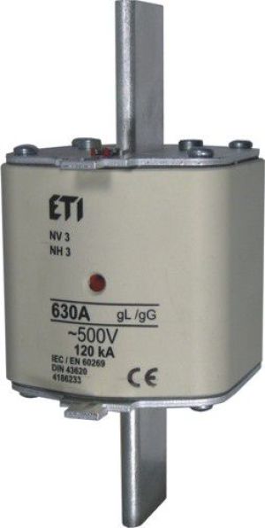 Eti-Polam Wkładka bezpiecznikowa KOMBI NH3 400A gG 690V WT-3 (004186329) 1