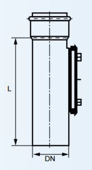 Magnaplast Wyczystka kanalizacji wewnętrznej UdBRE niskoszumowej 160mm (146755) 2