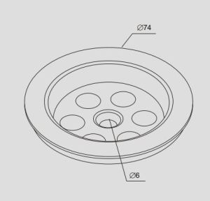 Syfon Rawiplast Sitko odpływu  (E107M) 2