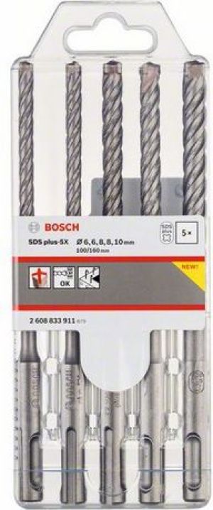 Wiertło Bosch do betonu SDS+ 6 10 8mm zestaw (2608833911) 2