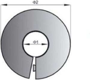 Capricorn Rozeta z PP biała 22mm (9-2215-022-00-01-01) 2