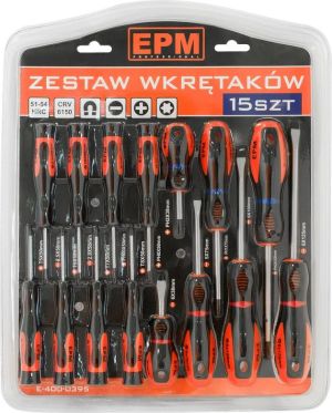EPM Zestaw wkrętaków 15szt. (E-400-0395) 1