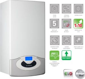 Piec gazowy Ariston Kocioł gazowy kondensacyjny Genus Premium Evo System EU 24 (3300709) 1