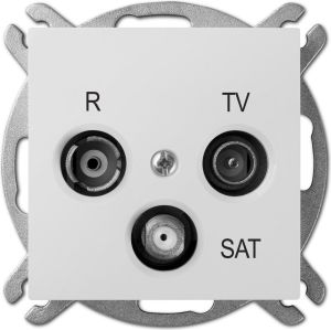 Elektro-Plast Gniazdo antenowe Sentia R-TV-SAT końcowe biały (1453-10) 1