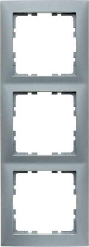 Berker Ramka potrójna Kwadrat aluminium mat (5310138994) 1