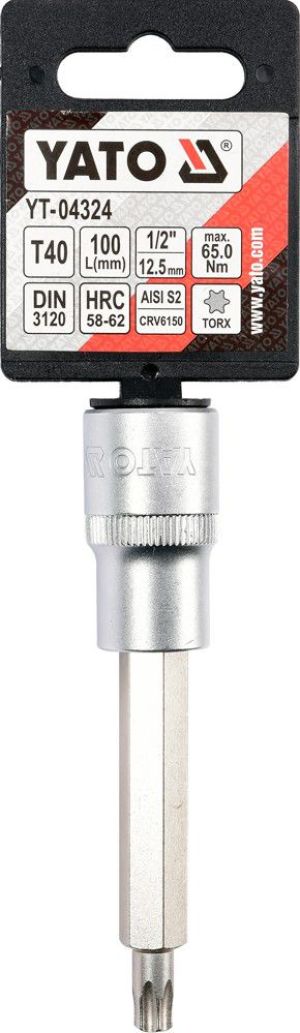 Yato Nasadka trzpieniowa Torx 1/2" T40 x 100mm (YT-04324) 3