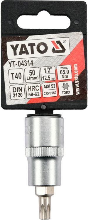 Yato Nasadka trzpieniowa Torx 1/2" T40 x 55mm (YT-04314) 3