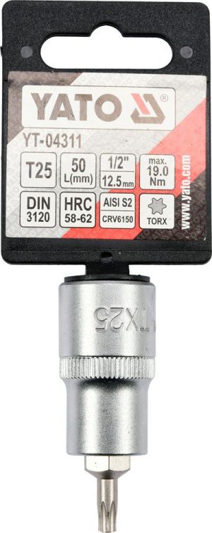 Yato Nasadka trzpieniowa Torx 1/2" T25 x 55mm (YT-04311) 3