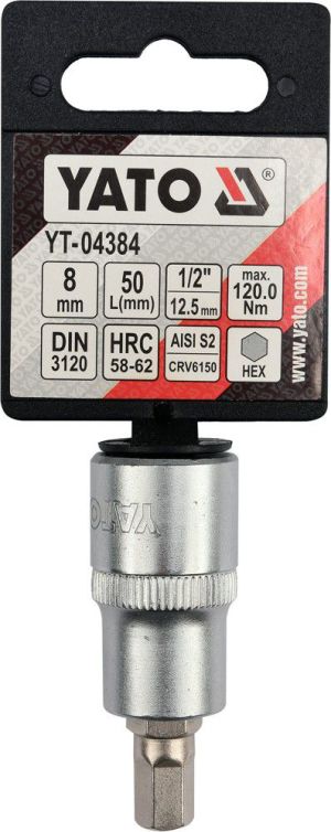 Yato Nasadka trzpieniowa imbusowa hex 1/2" H8 x 55mm (YT-04384) 3