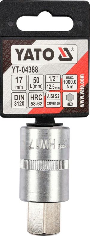 Yato Nasadka trzpieniowa imbusowa hex 1/2" H17 x 55mm (YT-04388) 3