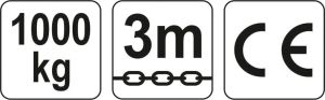 Yato Wyciągarka łańcuchowa 1T 3m (YT-58951) 2