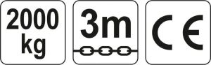 Yato Wyciągarka łańcuchowa 2T 3m (YT-58953) 2