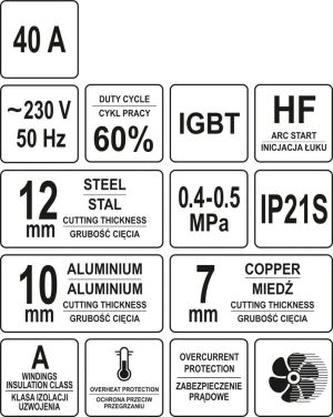 Yato Przecinarka plazmowa 40A (YT-82952) 4