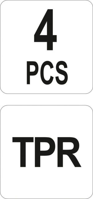 Yato Komplet glazurniczy do fug silikonowych 4szt. (YT-52621) 4