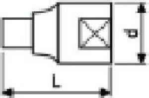 Tona Expert Nasadka trzpieniowa Spline 1/2" M12 x 55mm (E031971) 2
