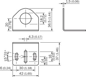 Sick Uchwyt montażowy M18 kątowy BEF-WN-M18 (5308446) 2