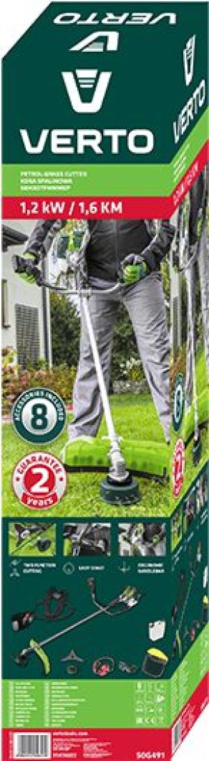 Verto Kosa spalinowa 1,2kW szerokość koszenia 255 / 460mm (50G491) 10