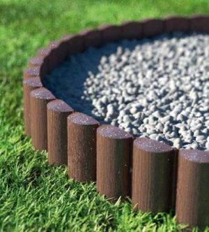 Cellfast Palisada ogrodowa Eco brązowa 17cm x 2,4m 5 części (34-031) 2