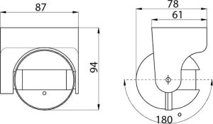 GTV Czujnik ruchu mikrofalowy CM-1 1200W 220 - 240V 180° (AE-CM1000-00) 2