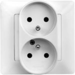Legrand Gniazdo podwójne Valena Life typu monoblok 16A biały (753187) 1