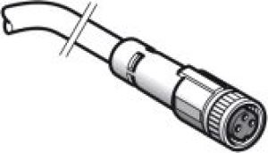 Schneider Electric Złącze żeńskie M8 proste 3-pinowe kabel 5m PUR (XZCP0566L5) 1