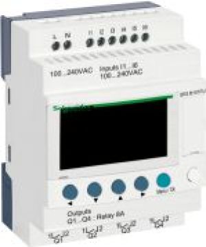 Schneider Modułowy przekaźnik inteligentny Zelio Logic 240V RTC/LCD (SR3B101FU) 1