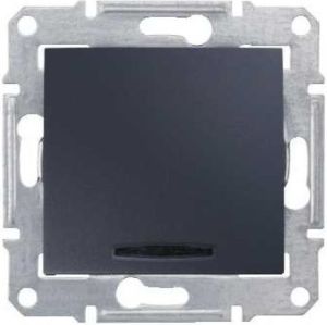 Schneider Electric Łącznik schodowy Sedna 16A z podświetleniem grafitowy (SDN1500270) 1