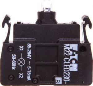 Eaton Oprawka z LED niebieska 230V AC zacisk sprężynowy M22-CLED230-B (218063) 1