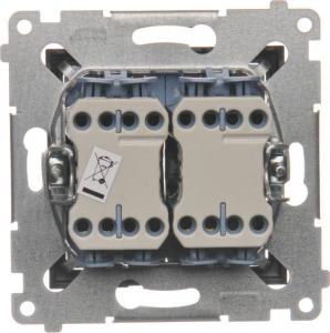 Kontakt-Simon Łącznik żaluzjowy Simon 54 trójpozycyjny podwójny 10A 250V antracyt (DZW2.01/48) 3