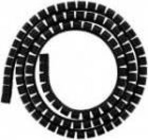 Organizer 4World Spirala na przewody Czarny 1 sztuka  (6520) 1