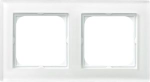 Ospel Ramka Sonata 2-krotna szklana biała (R-2RG/31) 1