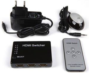 4World Mini Switch HDMI 5x1 (HDMI V1.3), Intelligent Switcher, pilot (06931) 3