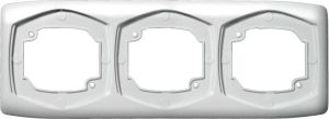 Ospel Ramka Ton 3-krotna pozioma srebrna (R-3CH/18) 1