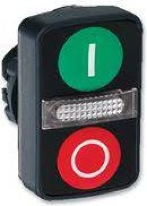 Schneider Electric Napęd przycisku podwójny zielony/czerwony z podświetleniem z samopowrotem (ZB5AW7A3740) 1