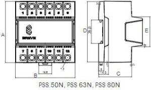 BREVE Transformator PSS 80N 230/24V na szynę (16024-9889) 2