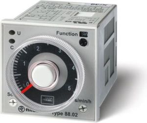Finder Przekaźnik czasowy 2P 5A 24 - 230V AC / DC wielofunkcyjny AIa, AIb, DIa, Dib, GI, SW (88.12.0.230.0002) 1