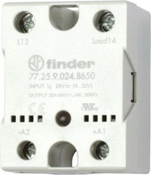 Finder Przekaźnik SSR 1Z 25A 48-600V AC załączanie w zerze, zasilanie 230V AC (77.25.8.230.8650) 1