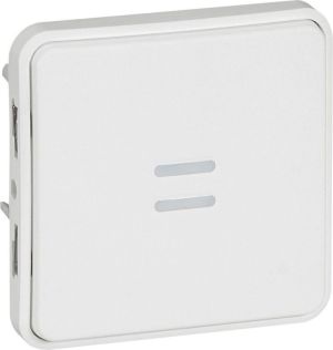 Legrand Przycisk pojedynczy podświetlany antybakteryjny 10A IP55 biały PLEXO55 (070732) 1