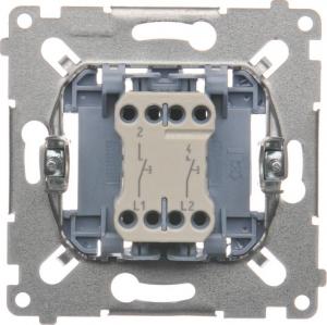 Kontakt-Simon Przycisk podwójny Simon 54 zwierny mechanizm 10AX 250V (SP2M) 3