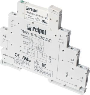 Relpol Przekaźnik interfejsowy 1P 6A 24VDC PIR6W-1PS-24VDC-R (858620) 1