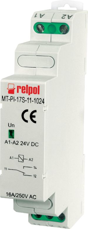 Relpol Przekaźnik instalacyjny MT-PI-17S-11-5024 1P 16A 24V AC (858792) 1