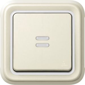 Legrand Łącznik schodowy Plexo55 z podświetleniem biały/ecru (069613) 1