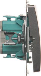 Kontakt-Simon Łącznik schodowy Simon Basic pojedynczy 10AX 250V stal inox (BMW6.01/21) 2