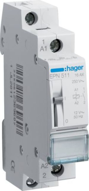 Hager Przekaźnik impulsowy 16A 12V AC 1Z (EPN511) 1