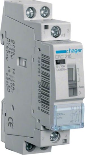 Hager Przekaźnik instalacyjny 16A 230V AC 1NO+1NC (ERC218) 1