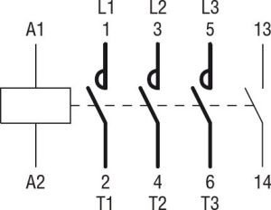 Lovato Electric Stycznik mocy 6A 3P 230V AC 1Z 0R (11BG0610A230) 3