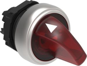 Lovato Electric Napęd przełącznika 2 położeniowy czerwony z podświetleniem bez samopowrotu (LPCSL1204) 1