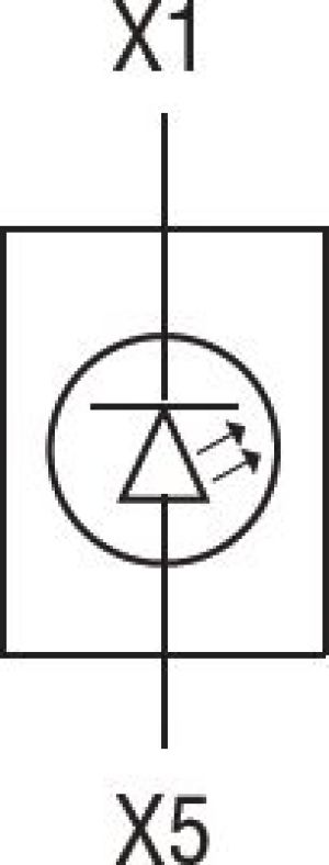 Lovato Electric Lampka sygnalizacyjna LED biała 185 - 265V AC (LPXLPM8) 2