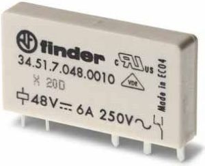 Finder Przekaźnik 1P 6A 24V DC styk AgSnO2 (34.51.7.024.4010) 1