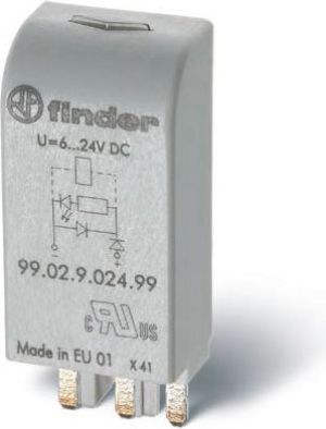 Finder Moduł EMC LED zielony 28 - 60V AC / DC (99.02.0.060.59) 1